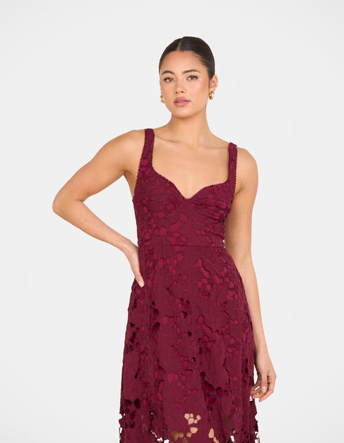 Martina Sweetheart Midi Dress